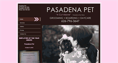 Desktop Screenshot of pasadenapet.net