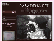 Tablet Screenshot of pasadenapet.net